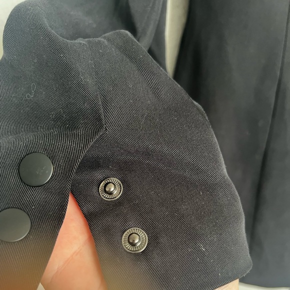 PAIGE Black Women's Blazer Size Xsmall Tencel
Double Breasted Light Weight - Picture 13 of 15